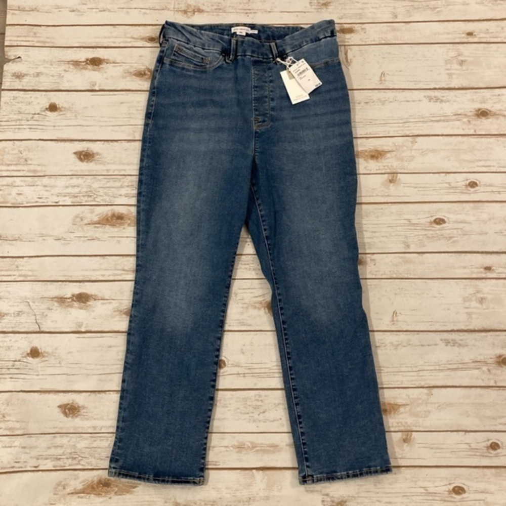 Good American Power Stretch Pull-On Straight Indigo Size 2XL